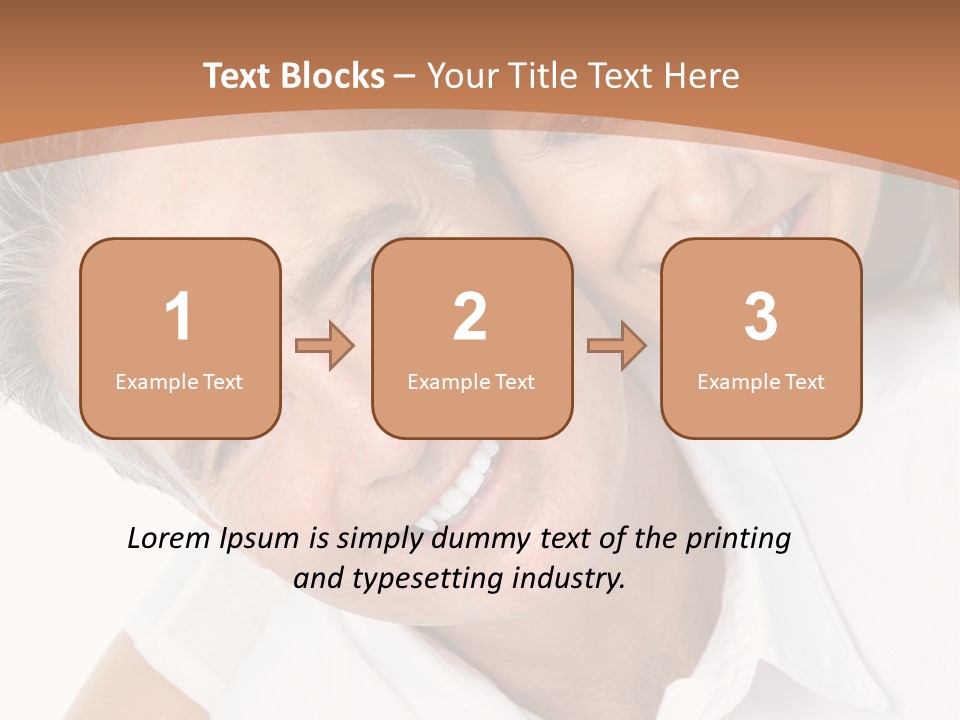 A Man And Woman Are Smiling For The Camera PowerPoint Template