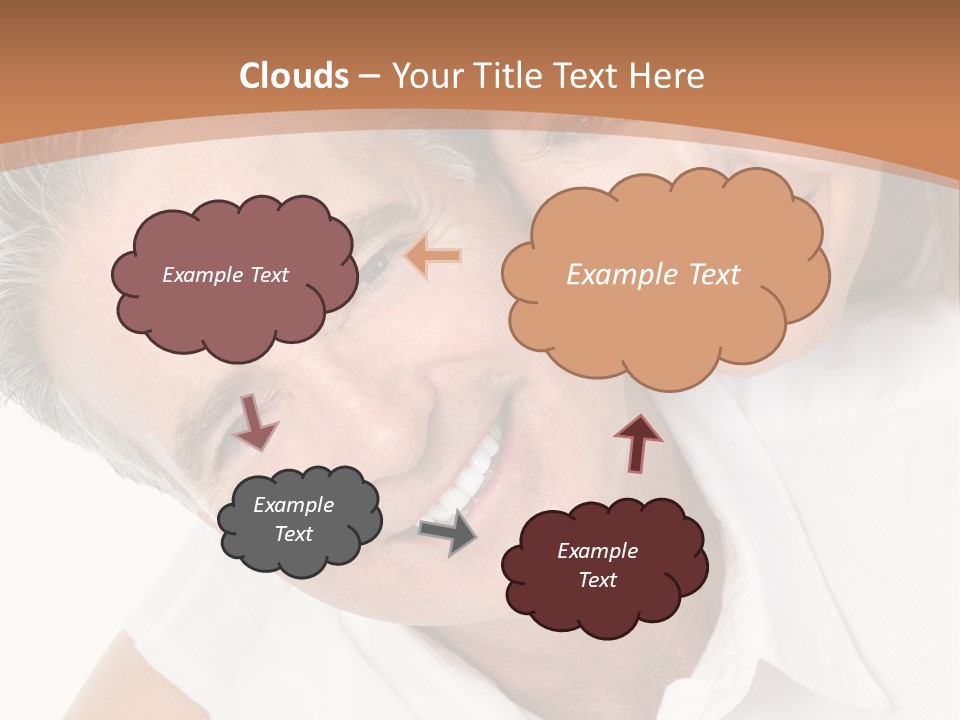 A Man And Woman Are Smiling For The Camera PowerPoint Template
