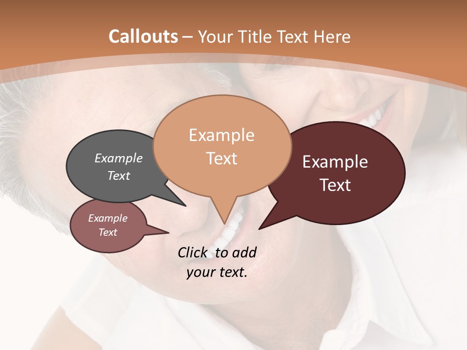 A Man And Woman Are Smiling For The Camera PowerPoint Template
