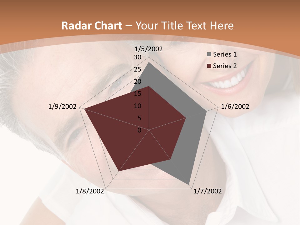 A Man And Woman Are Smiling For The Camera PowerPoint Template