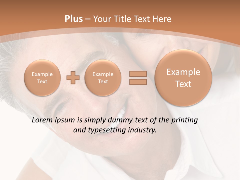 A Man And Woman Are Smiling For The Camera PowerPoint Template