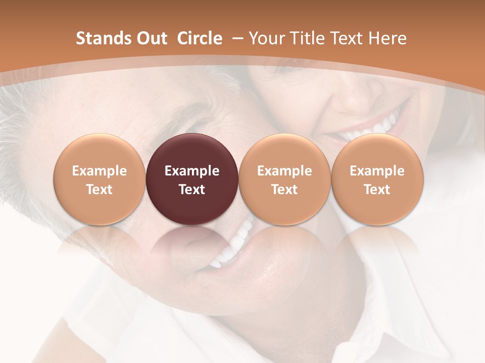 A Man And Woman Are Smiling For The Camera PowerPoint Template