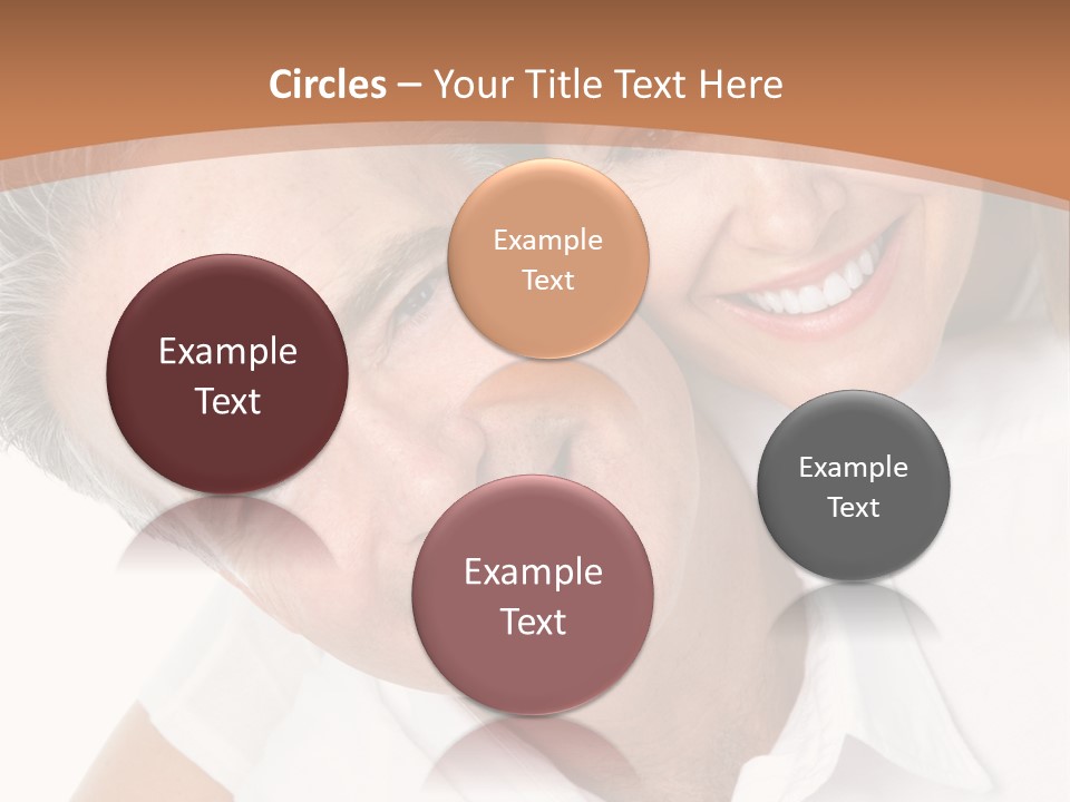 A Man And Woman Are Smiling For The Camera PowerPoint Template