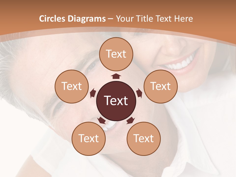 A Man And Woman Are Smiling For The Camera PowerPoint Template