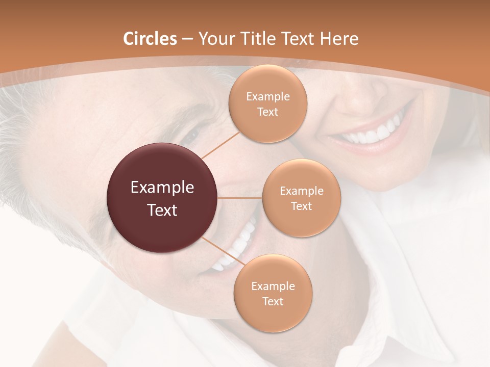 A Man And Woman Are Smiling For The Camera PowerPoint Template