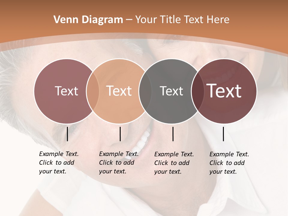 A Man And Woman Are Smiling For The Camera PowerPoint Template