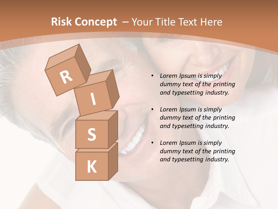 A Man And Woman Are Smiling For The Camera PowerPoint Template