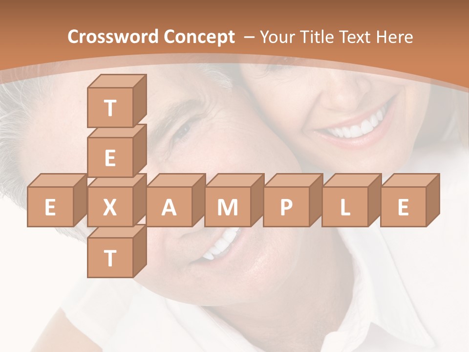 A Man And Woman Are Smiling For The Camera PowerPoint Template