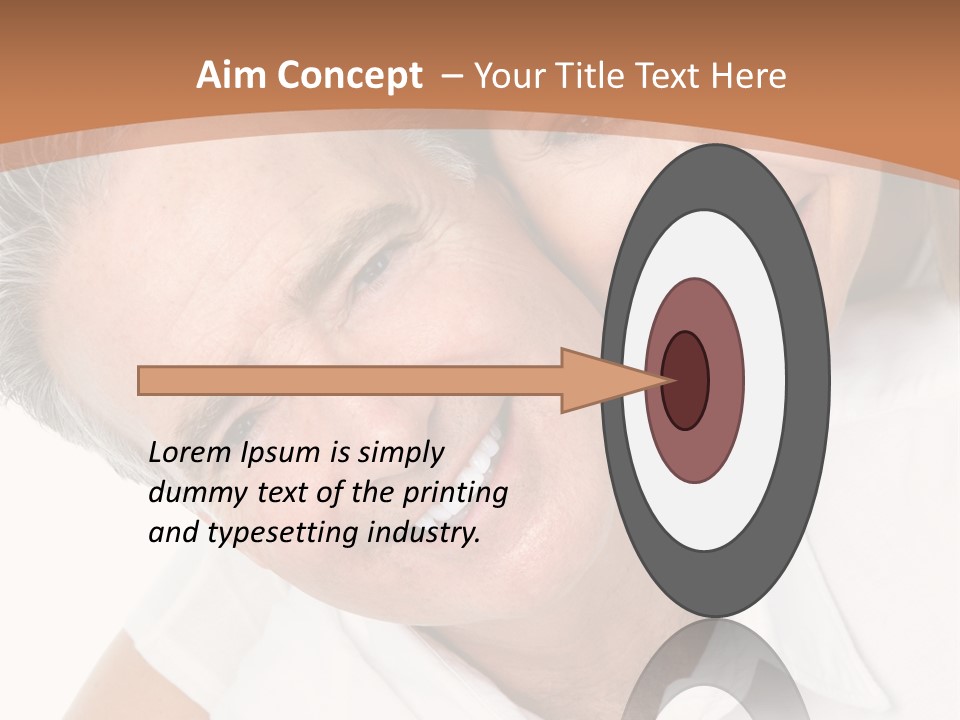 A Man And Woman Are Smiling For The Camera PowerPoint Template