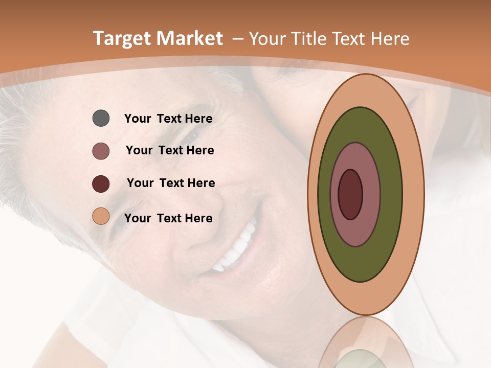 A Man And Woman Are Smiling For The Camera PowerPoint Template