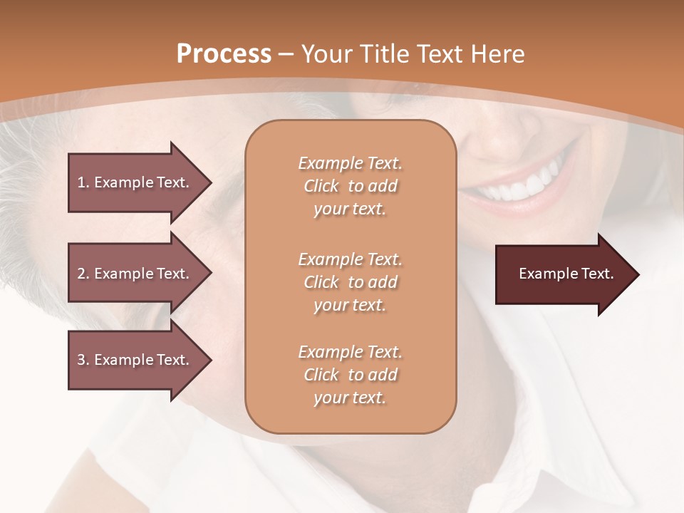 A Man And Woman Are Smiling For The Camera PowerPoint Template