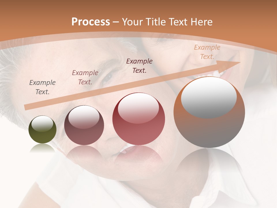 A Man And Woman Are Smiling For The Camera PowerPoint Template