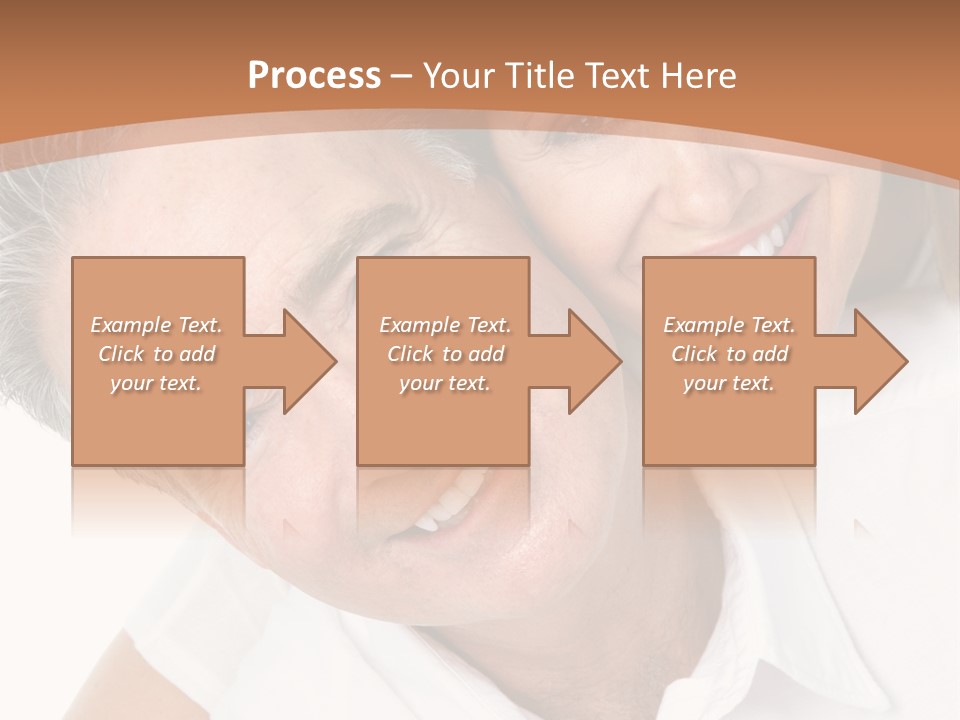 A Man And Woman Are Smiling For The Camera PowerPoint Template