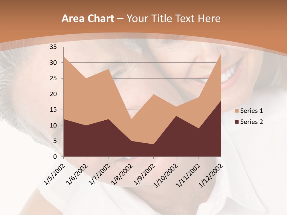 A Man And Woman Are Smiling For The Camera PowerPoint Template