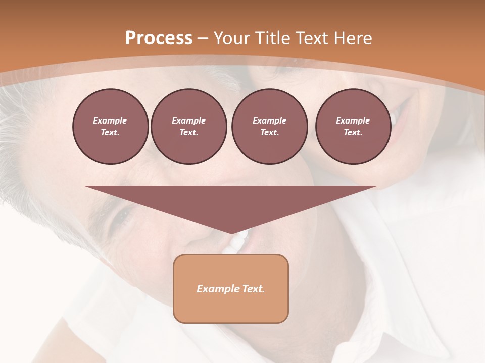 A Man And Woman Are Smiling For The Camera PowerPoint Template