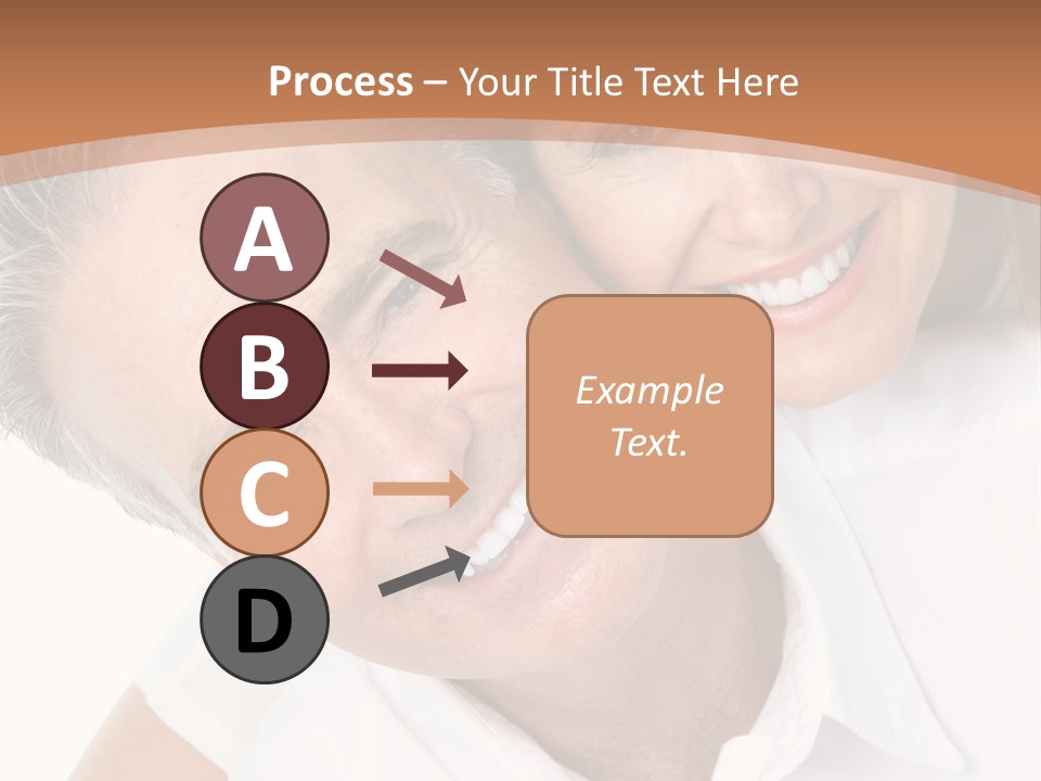 A Man And Woman Are Smiling For The Camera PowerPoint Template