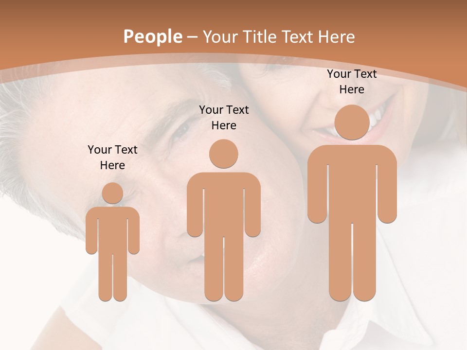 A Man And Woman Are Smiling For The Camera PowerPoint Template