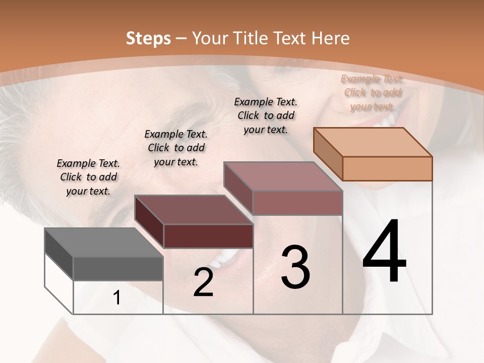 A Man And Woman Are Smiling For The Camera PowerPoint Template