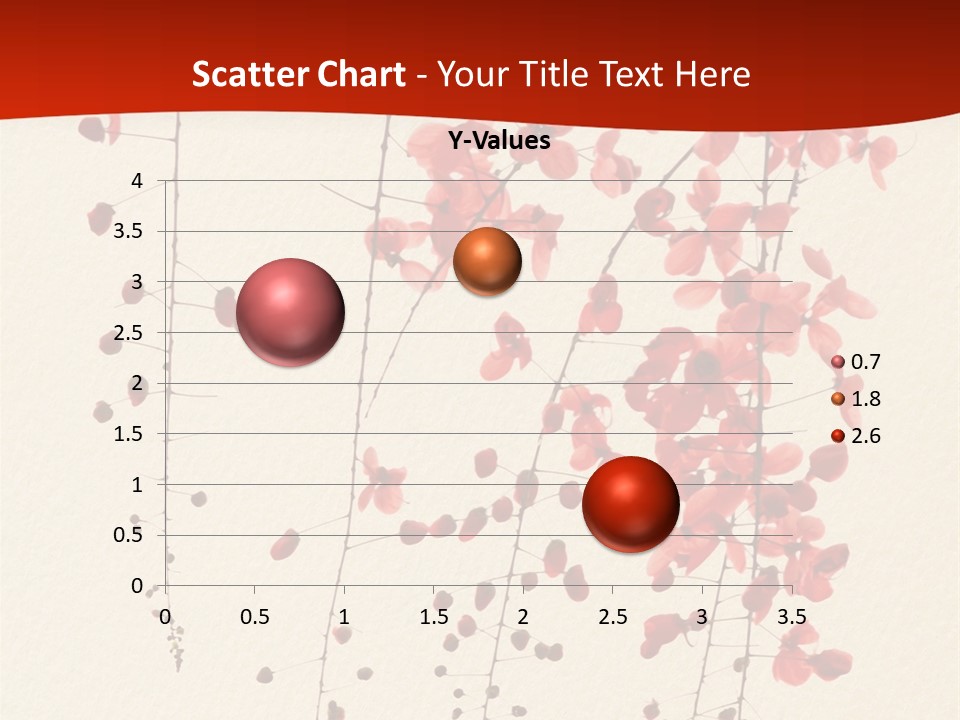 A Tree With Red Leaves On It Powerpoint Template PowerPoint Template