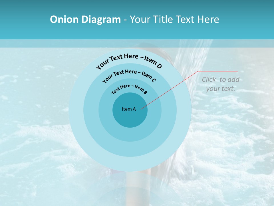 A Girl In A Blue Bathing Suit In A Pool Of Water PowerPoint Template