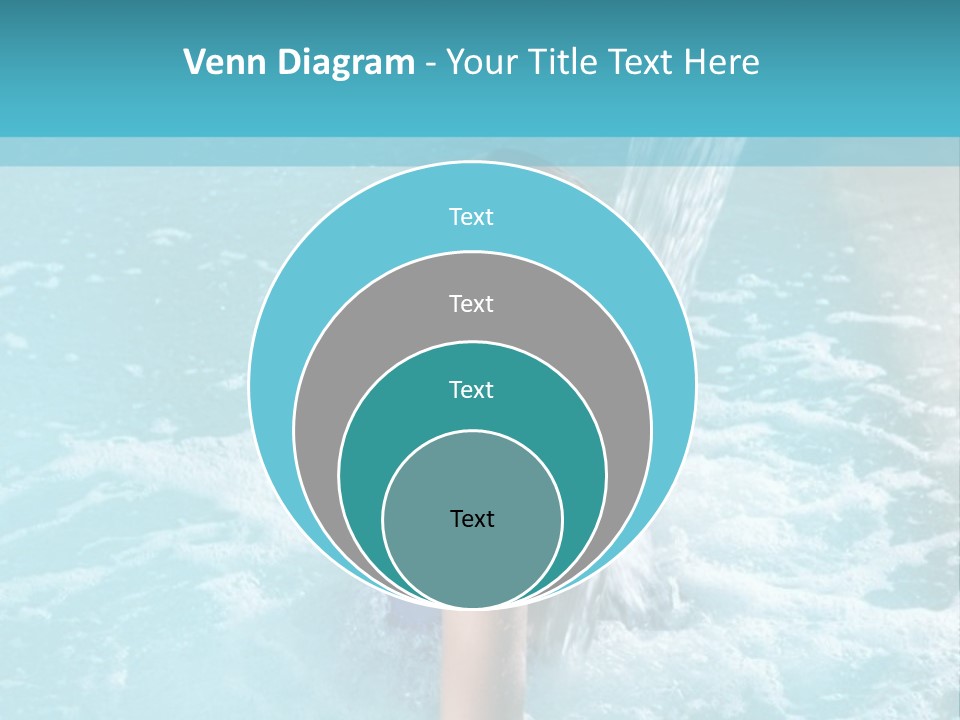 A Girl In A Blue Bathing Suit In A Pool Of Water PowerPoint Template