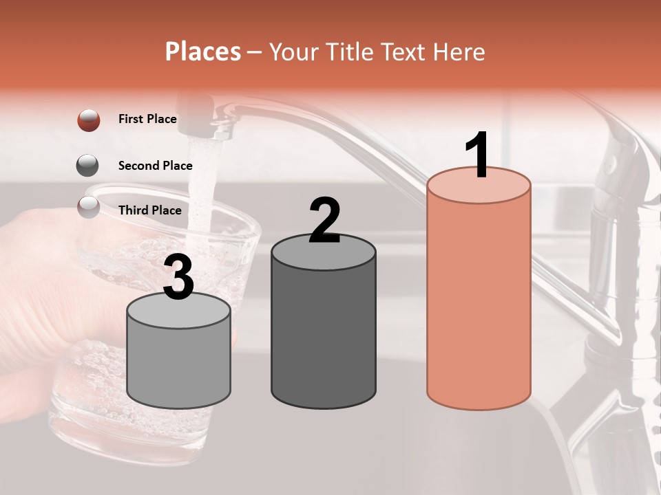 A Person Filling A Glass With Water From A Faucet PowerPoint Template