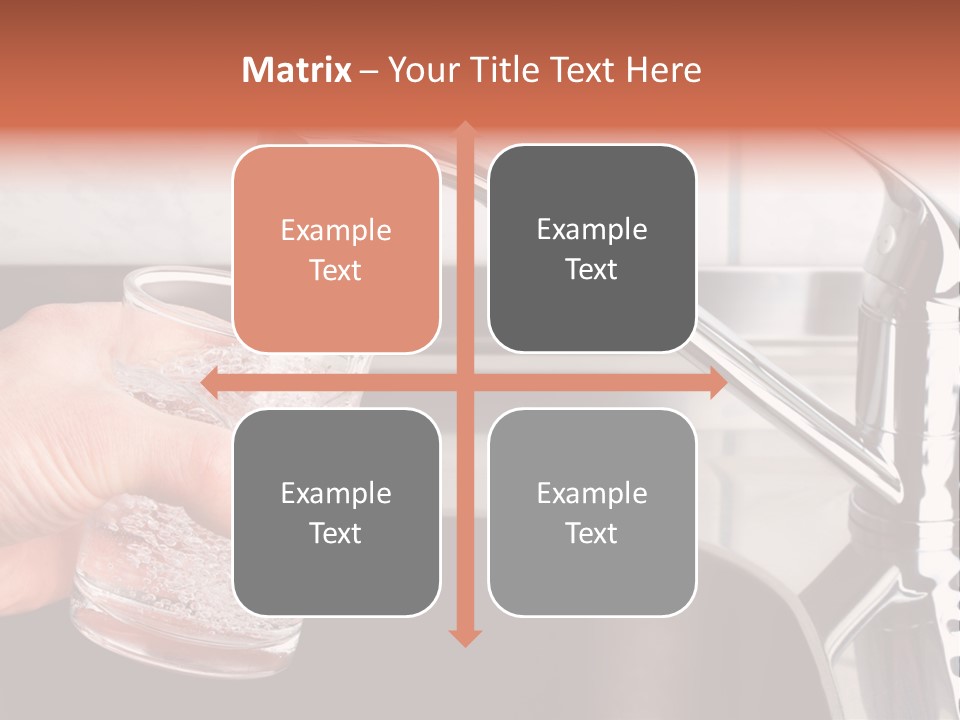 A Person Filling A Glass With Water From A Faucet PowerPoint Template