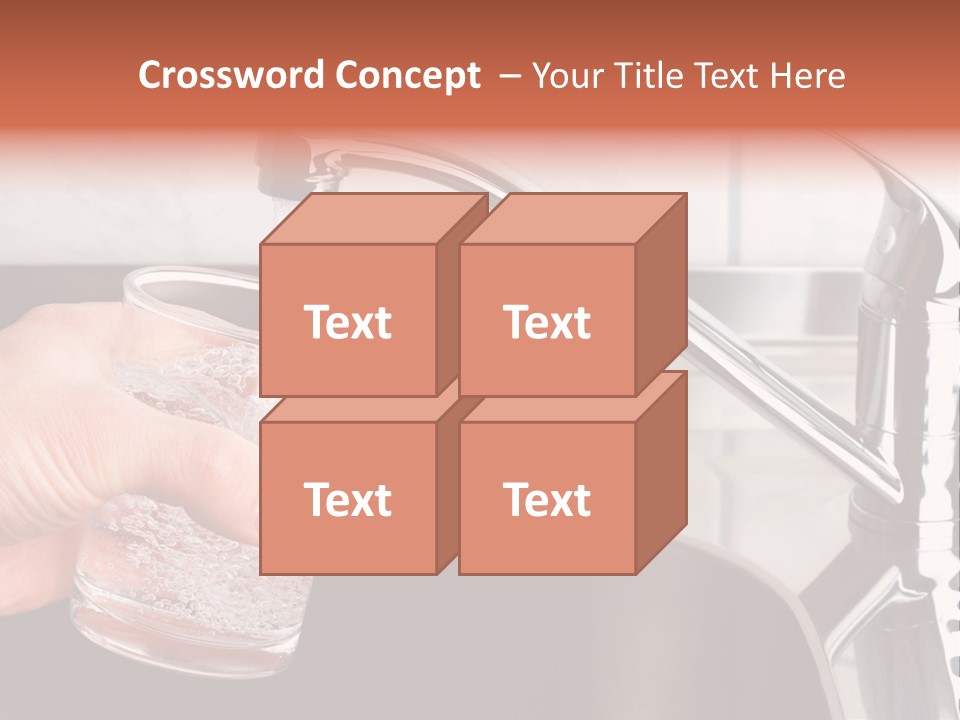 A Person Filling A Glass With Water From A Faucet PowerPoint Template