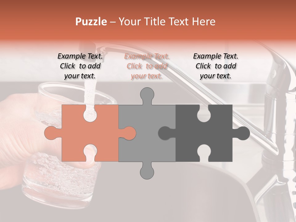 A Person Filling A Glass With Water From A Faucet PowerPoint Template