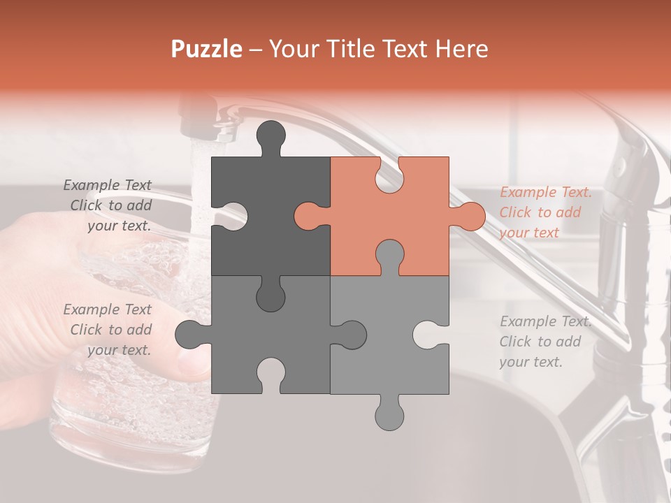 A Person Filling A Glass With Water From A Faucet PowerPoint Template