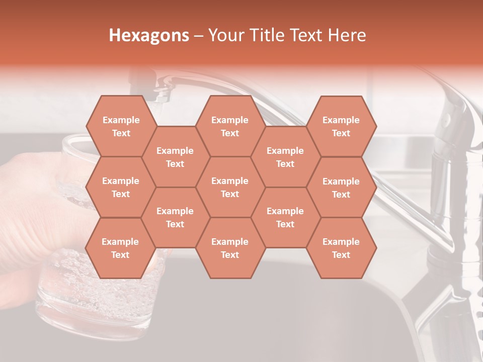 A Person Filling A Glass With Water From A Faucet PowerPoint Template