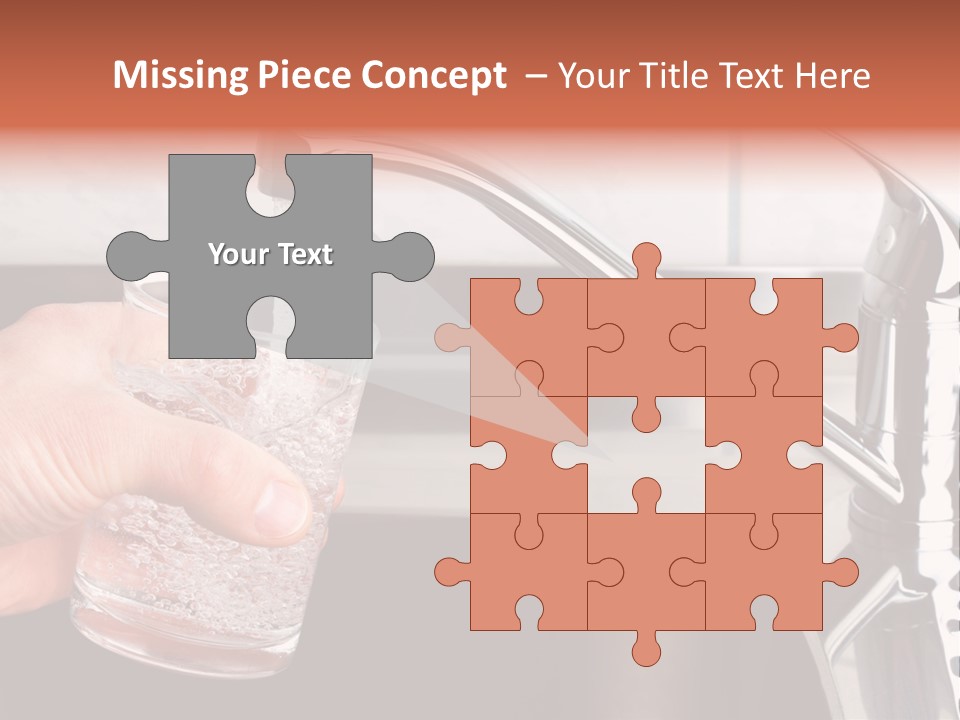 A Person Filling A Glass With Water From A Faucet PowerPoint Template