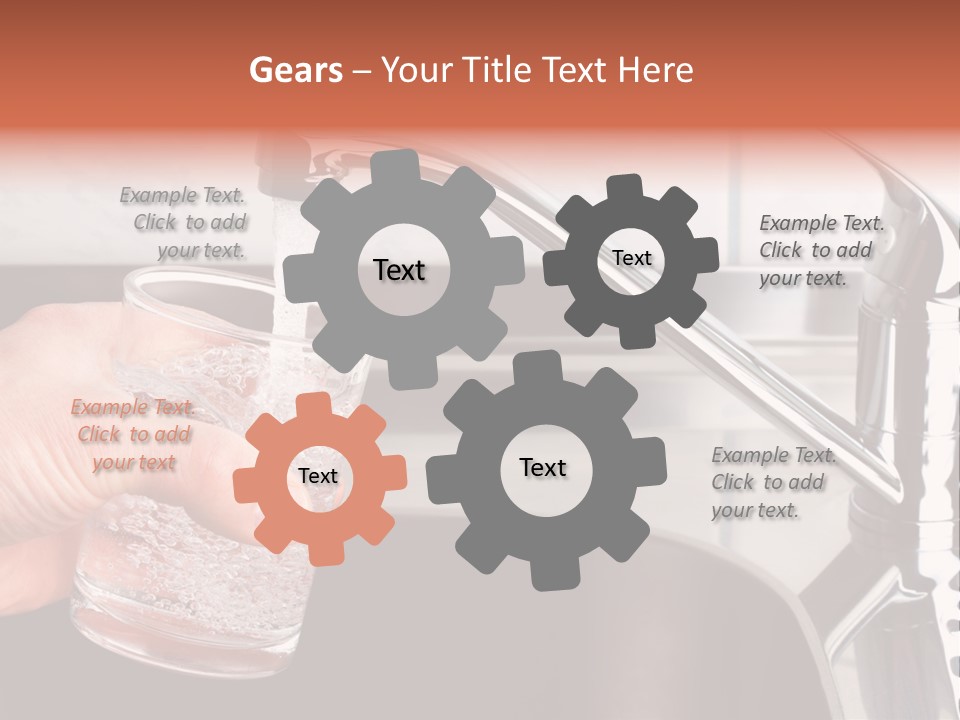 A Person Filling A Glass With Water From A Faucet PowerPoint Template