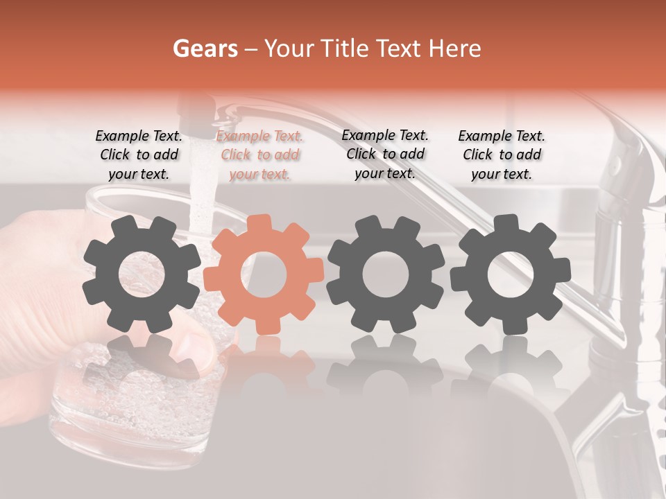 A Person Filling A Glass With Water From A Faucet PowerPoint Template