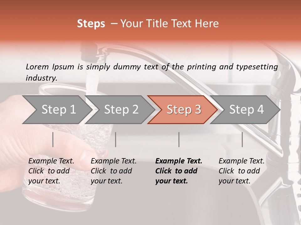 A Person Filling A Glass With Water From A Faucet PowerPoint Template