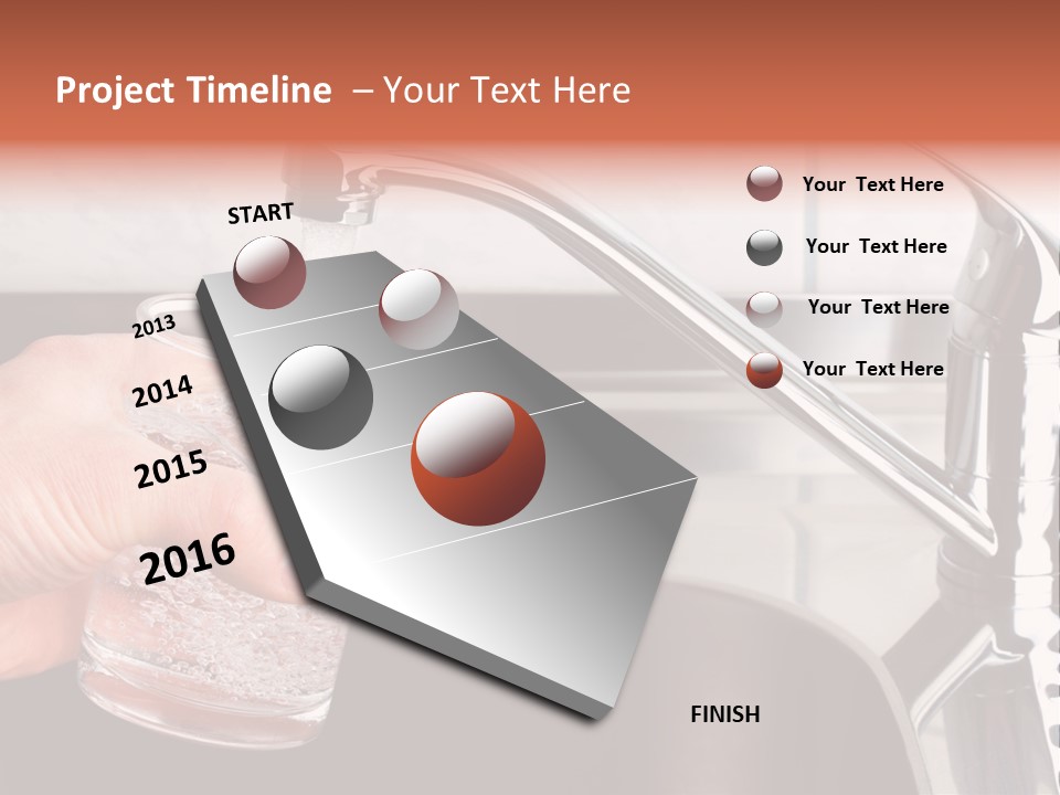 A Person Filling A Glass With Water From A Faucet PowerPoint Template