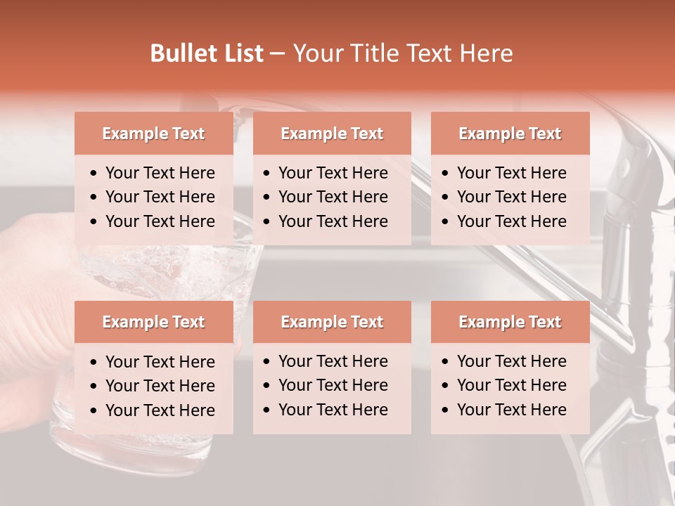 A Person Filling A Glass With Water From A Faucet PowerPoint Template
