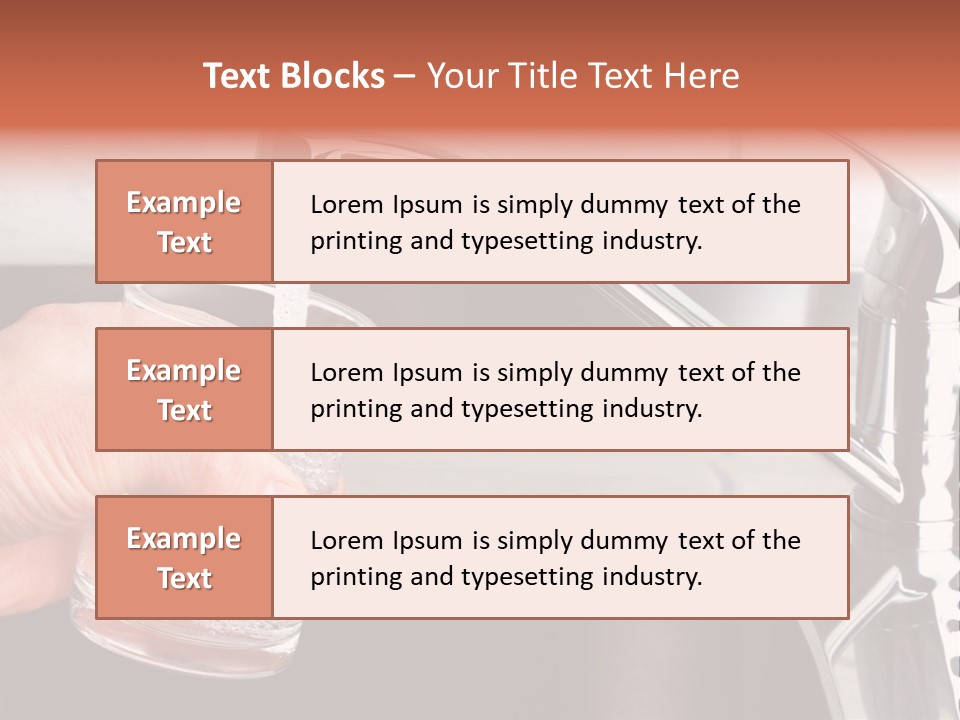 A Person Filling A Glass With Water From A Faucet PowerPoint Template