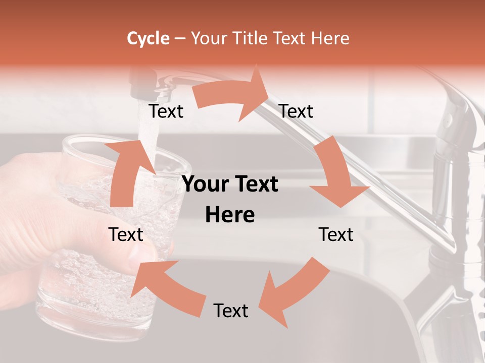 A Person Filling A Glass With Water From A Faucet PowerPoint Template