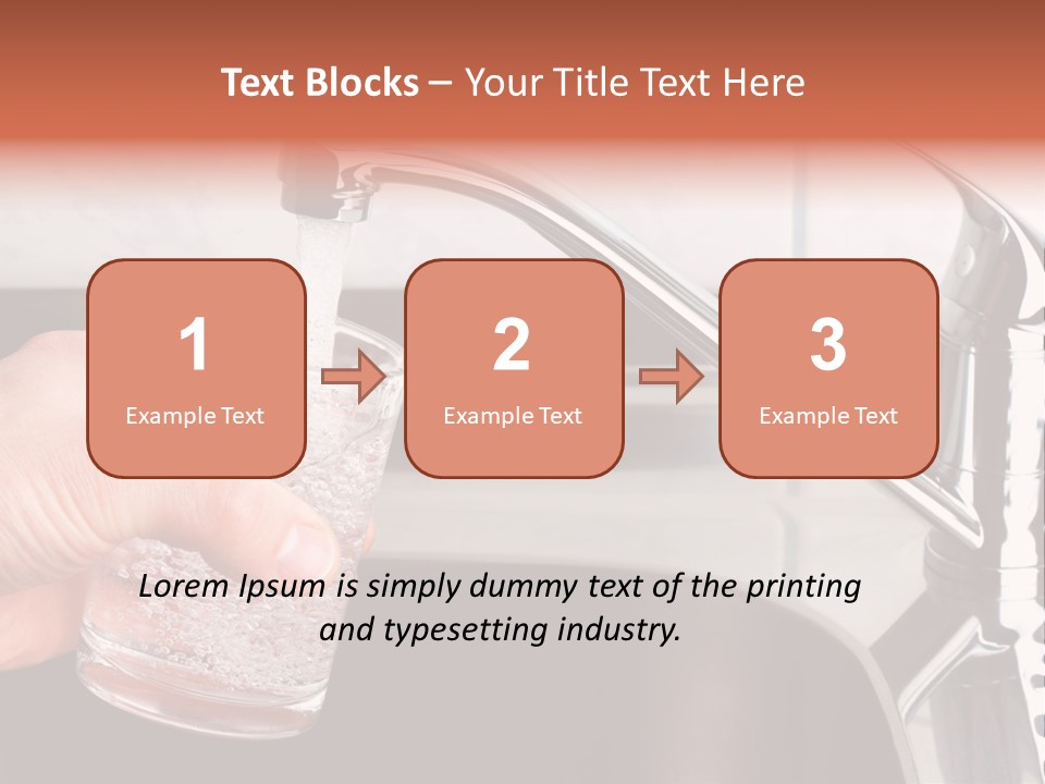 A Person Filling A Glass With Water From A Faucet PowerPoint Template