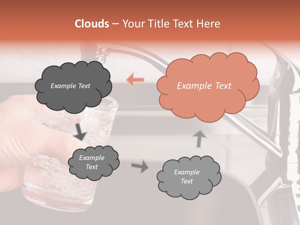 A Person Filling A Glass With Water From A Faucet PowerPoint Template