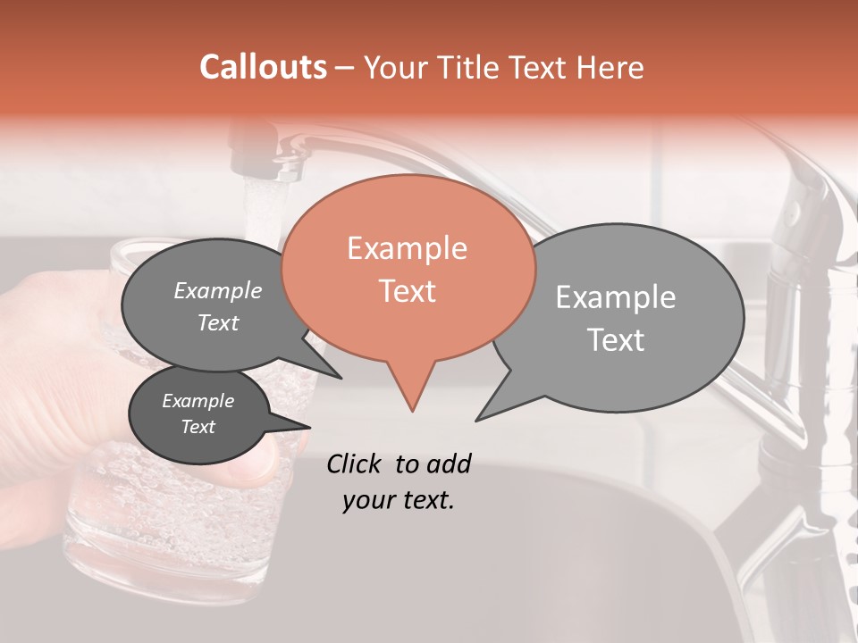 A Person Filling A Glass With Water From A Faucet PowerPoint Template