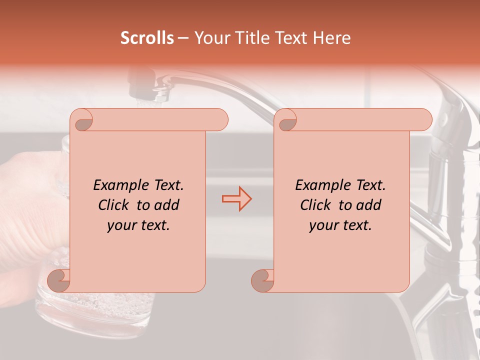 A Person Filling A Glass With Water From A Faucet PowerPoint Template