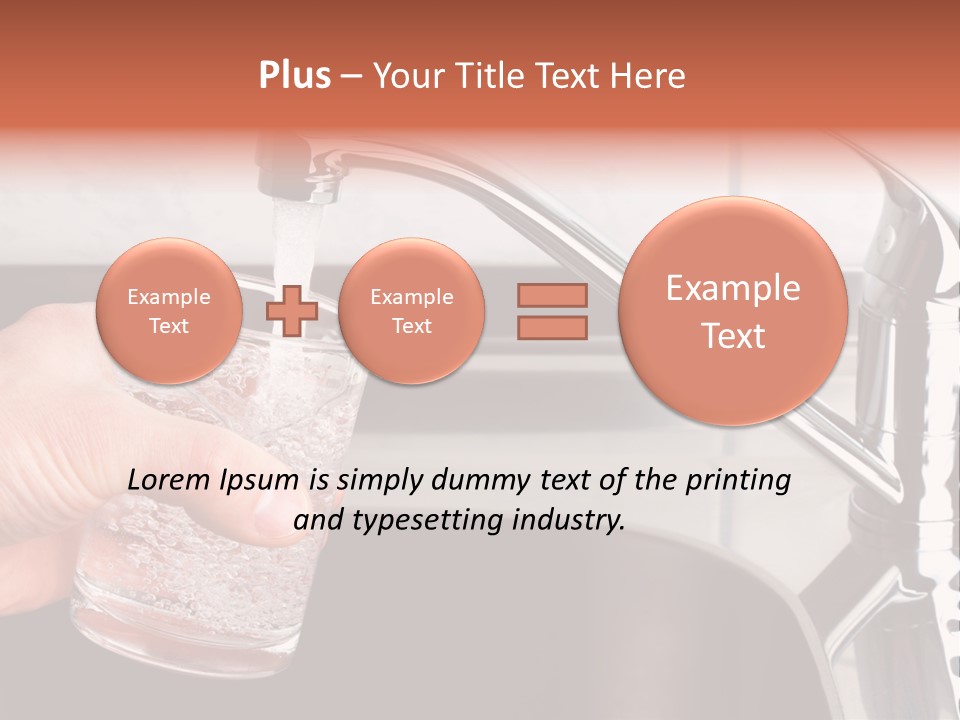A Person Filling A Glass With Water From A Faucet PowerPoint Template
