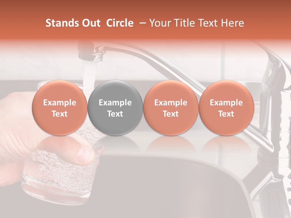 A Person Filling A Glass With Water From A Faucet PowerPoint Template