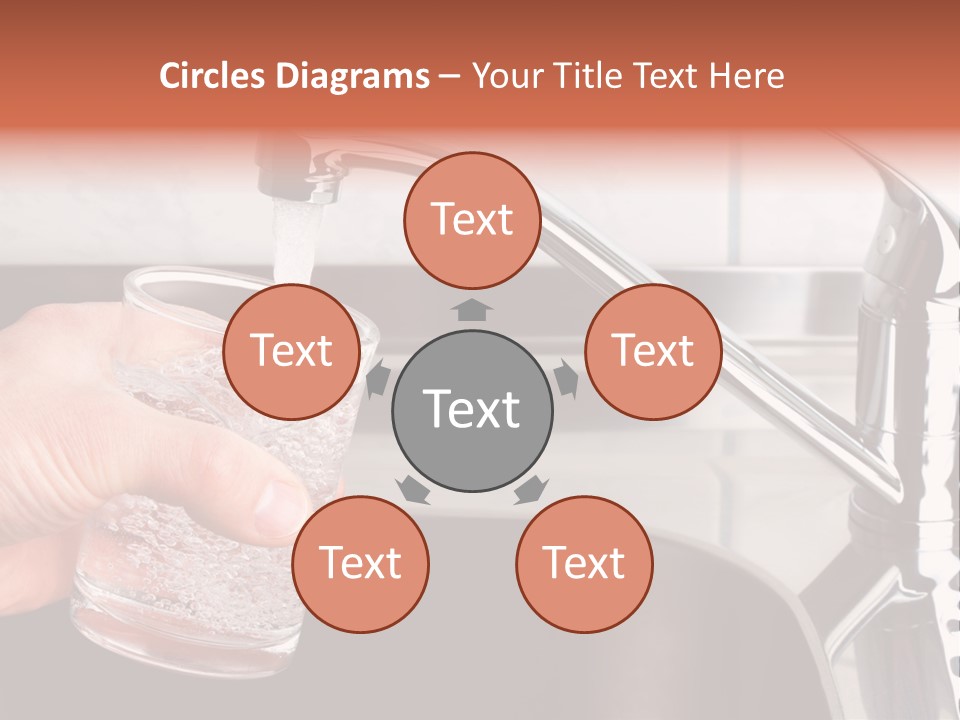 A Person Filling A Glass With Water From A Faucet PowerPoint Template