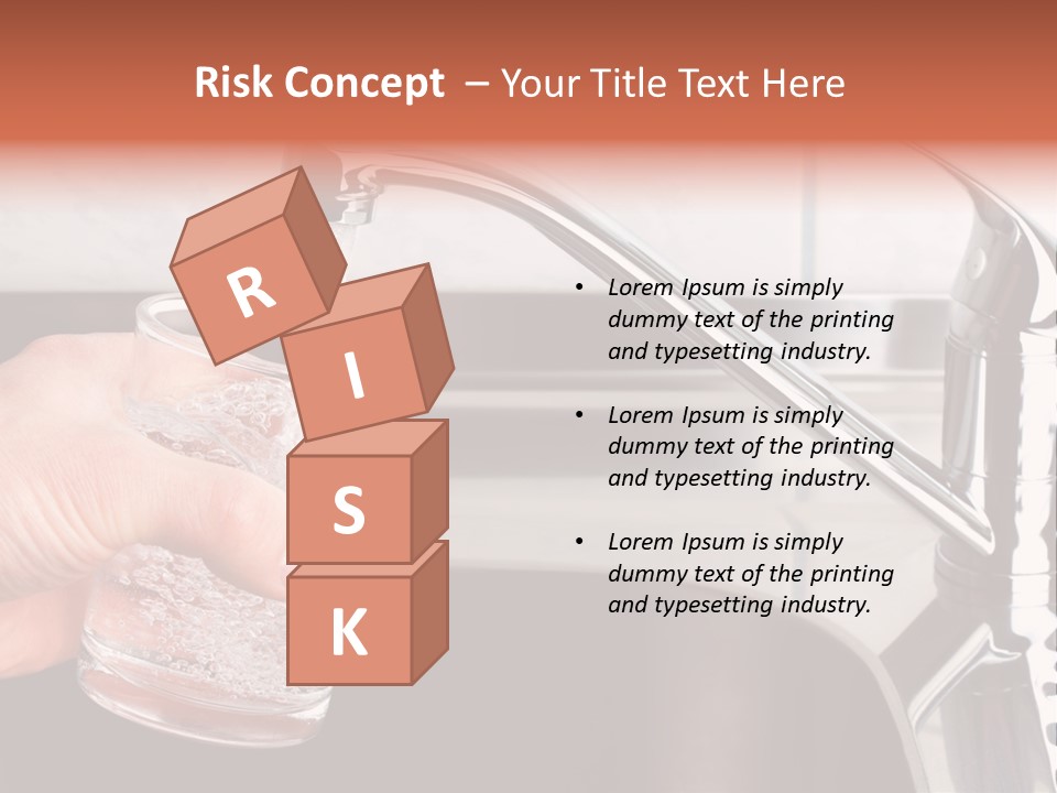 A Person Filling A Glass With Water From A Faucet PowerPoint Template