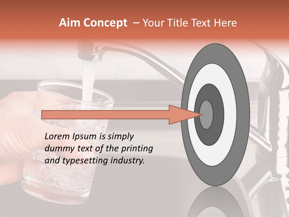 A Person Filling A Glass With Water From A Faucet PowerPoint Template