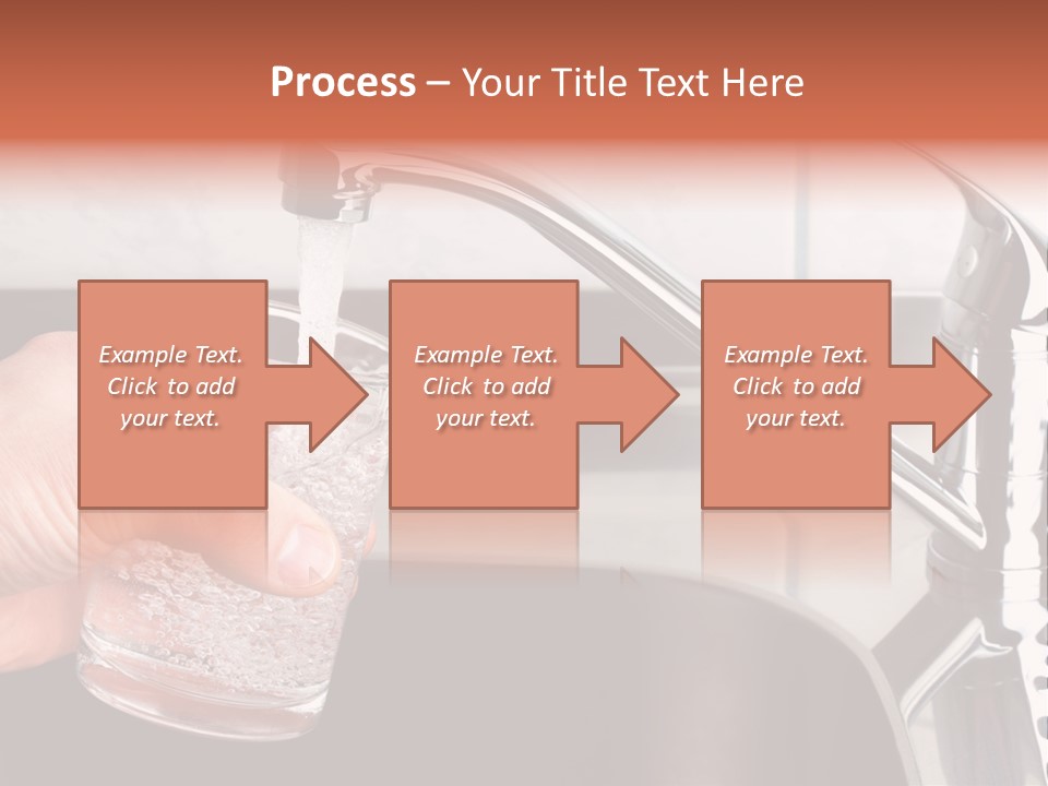 A Person Filling A Glass With Water From A Faucet PowerPoint Template