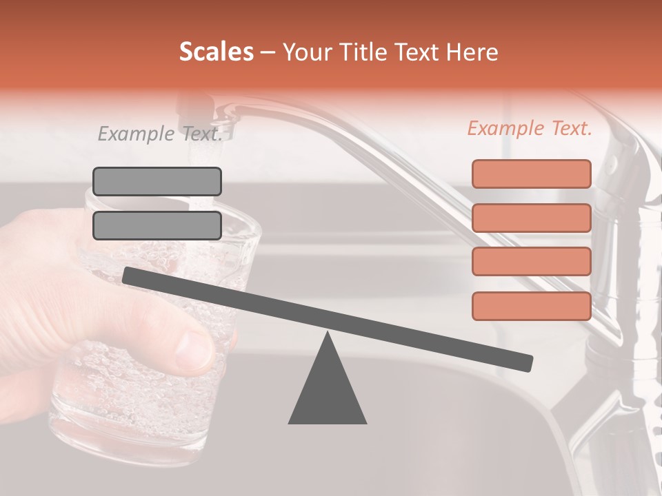 A Person Filling A Glass With Water From A Faucet PowerPoint Template